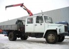 Бортовая машина ГАЗ-3309 "Егерь" с краном манипулятором FASSI F65A.22